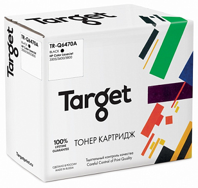 Совместимый картридж Target HP Q6470A (№501A) (Чёрный, 6000 стр.)