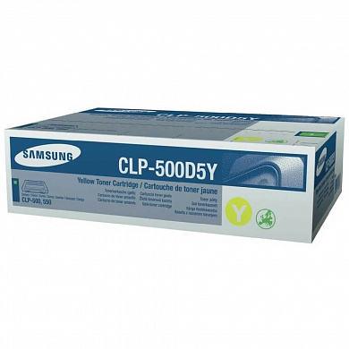 Оригинальный картридж Samsung CLP-500D5Y (5000 стр., жёлтый)