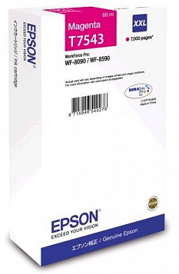 Оригинальный картридж Epson T7543 (C13T754340) (7000 стр., пурпурный)